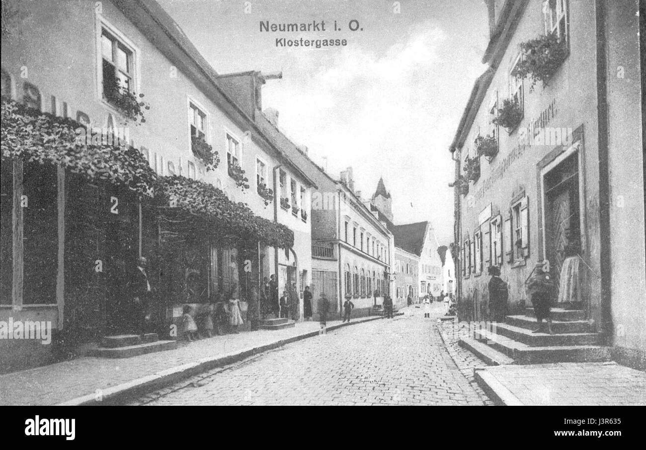 Klostergasse Neumarkt Oberpfalz alt Stock Photo Alamy