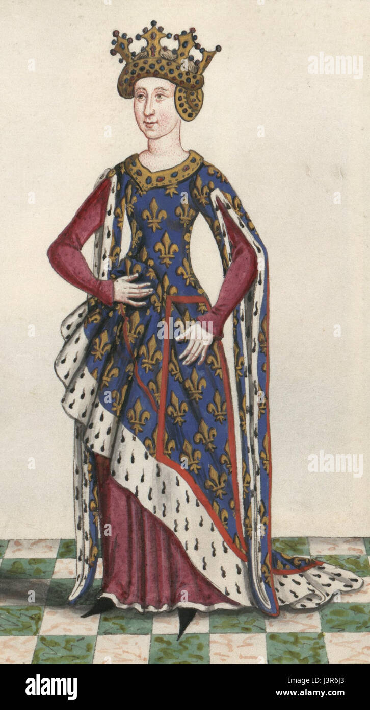 Isabella of Valois (1313 1388) Stock Photo