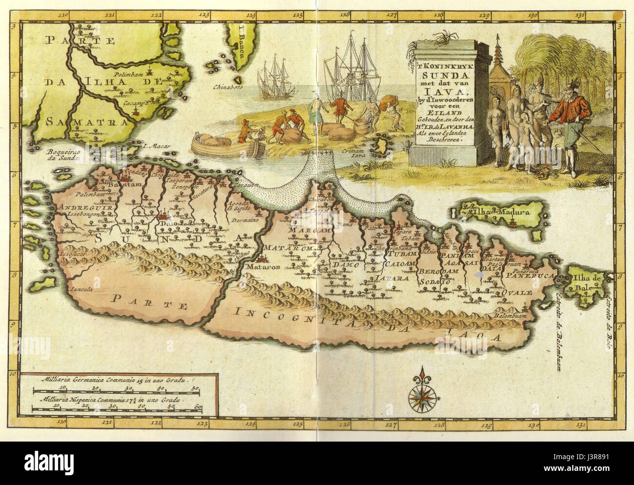 Old map of java hi-res stock photography and images - Alamy