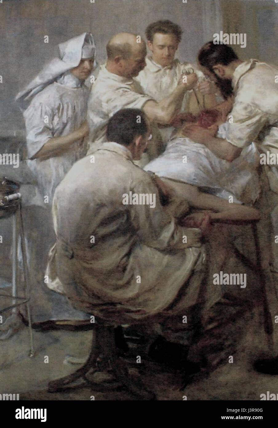 John Quincy Adams Wertheim bei einer Operation (cropped) 2 Stock Photo Alamy