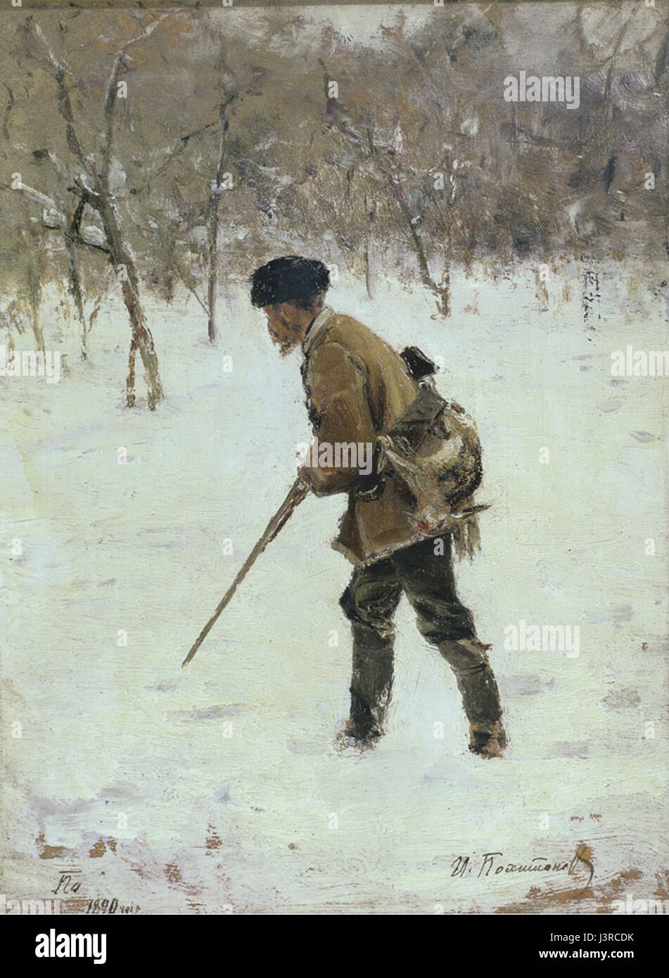 Russian, hunter, painting hi-res stock photography and images - Alamy