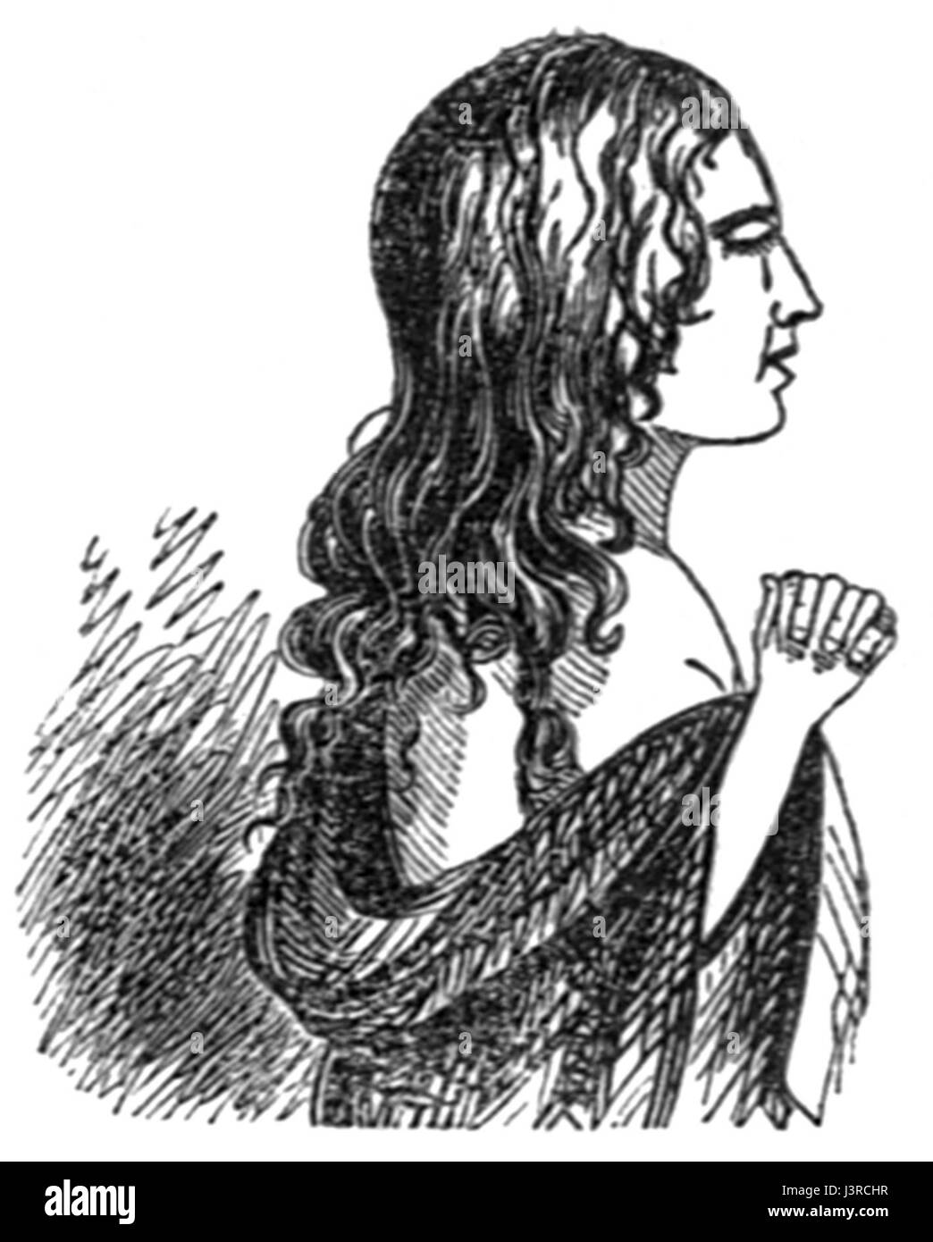 shawl around shoulders