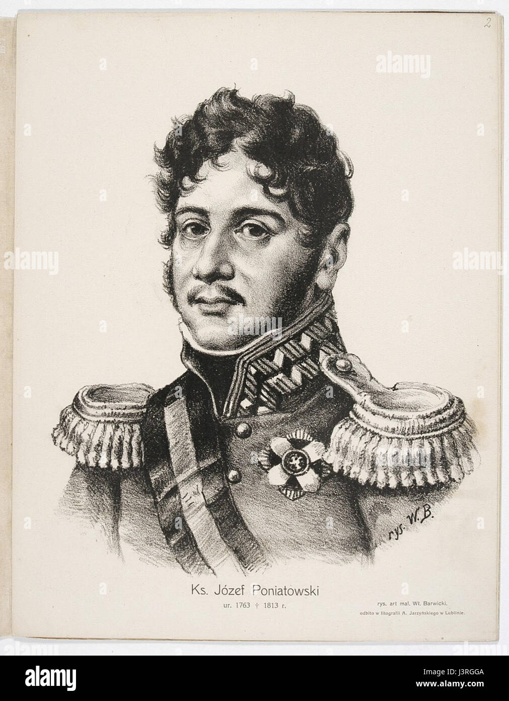 Jozef Poniatowski by Barwicki Stock Photo