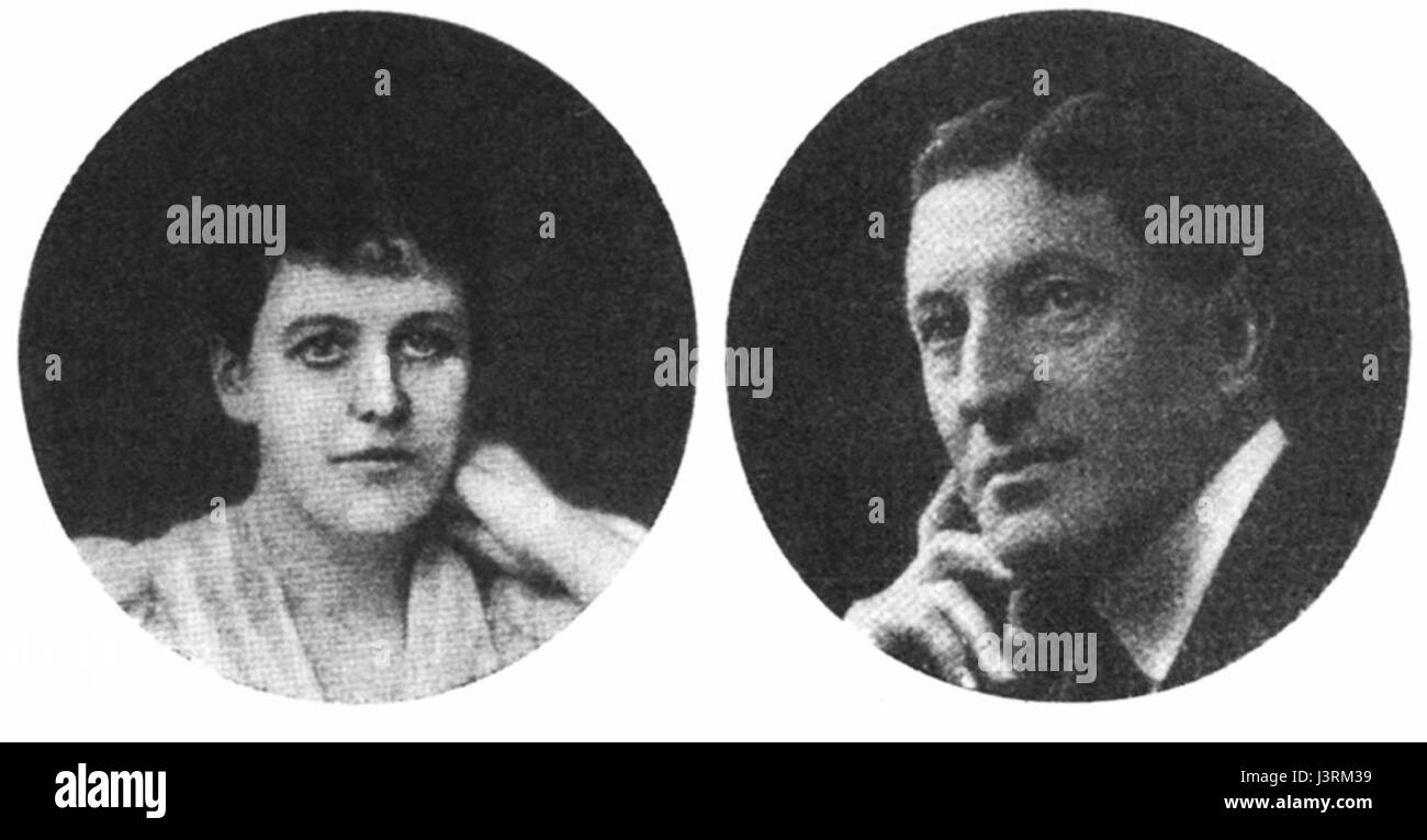 Katherine Maria Pease and William Scoresby Routledge 1910 Stock Photo