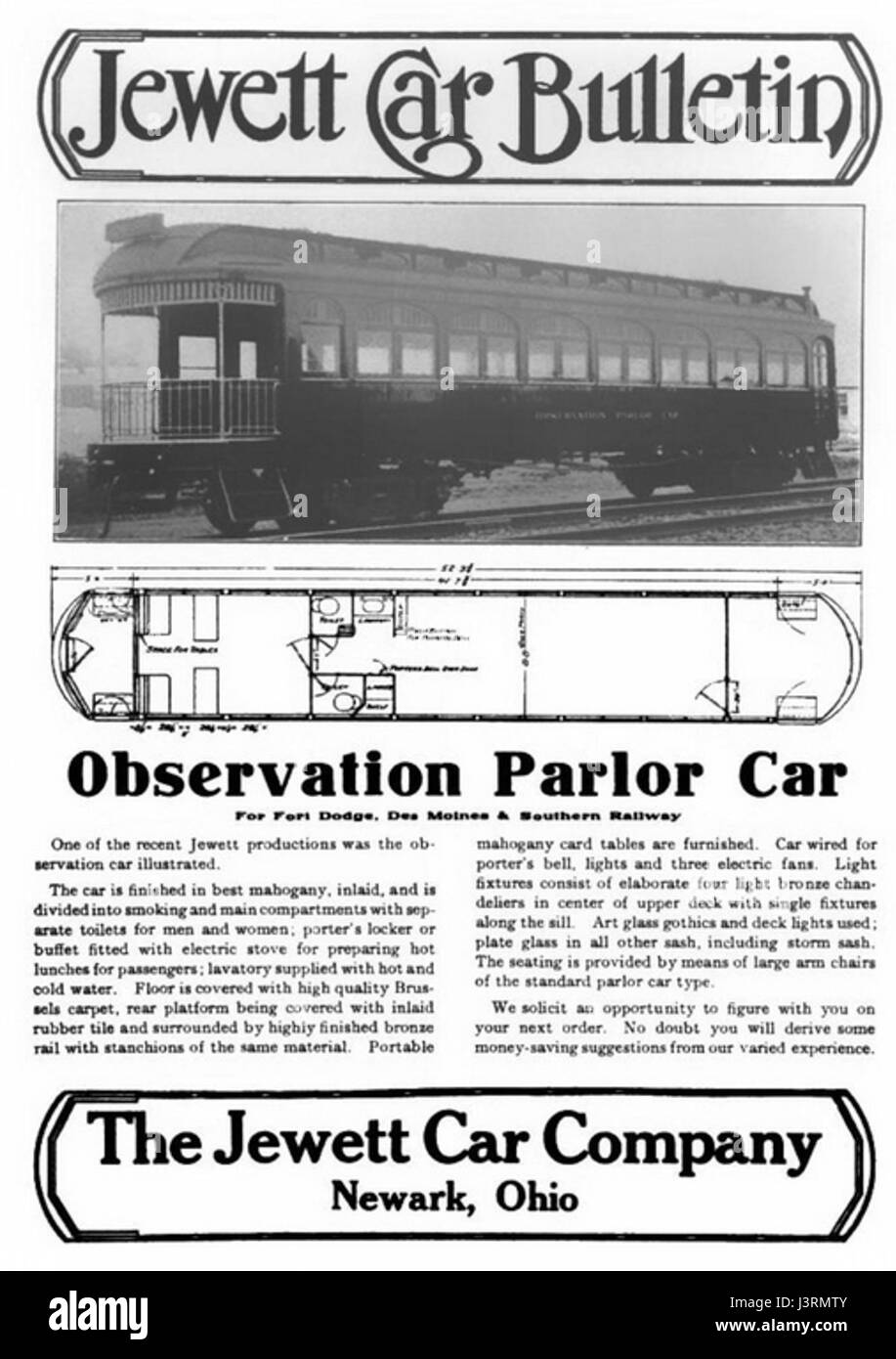 Jewett Car Bulletin, 1912 Stock Photo Alamy