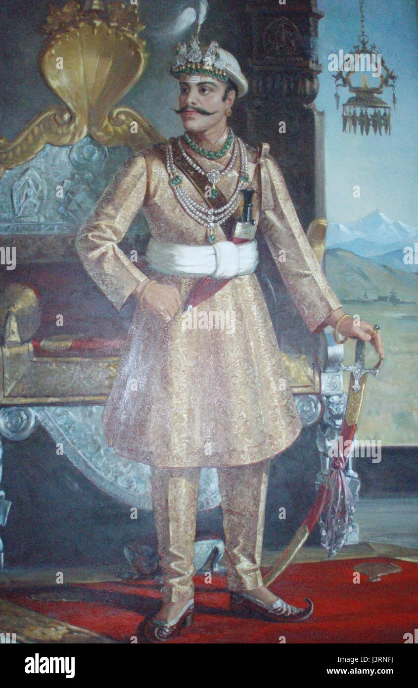 King Rana Bahadur Shah 2 Stock Photo Alamy