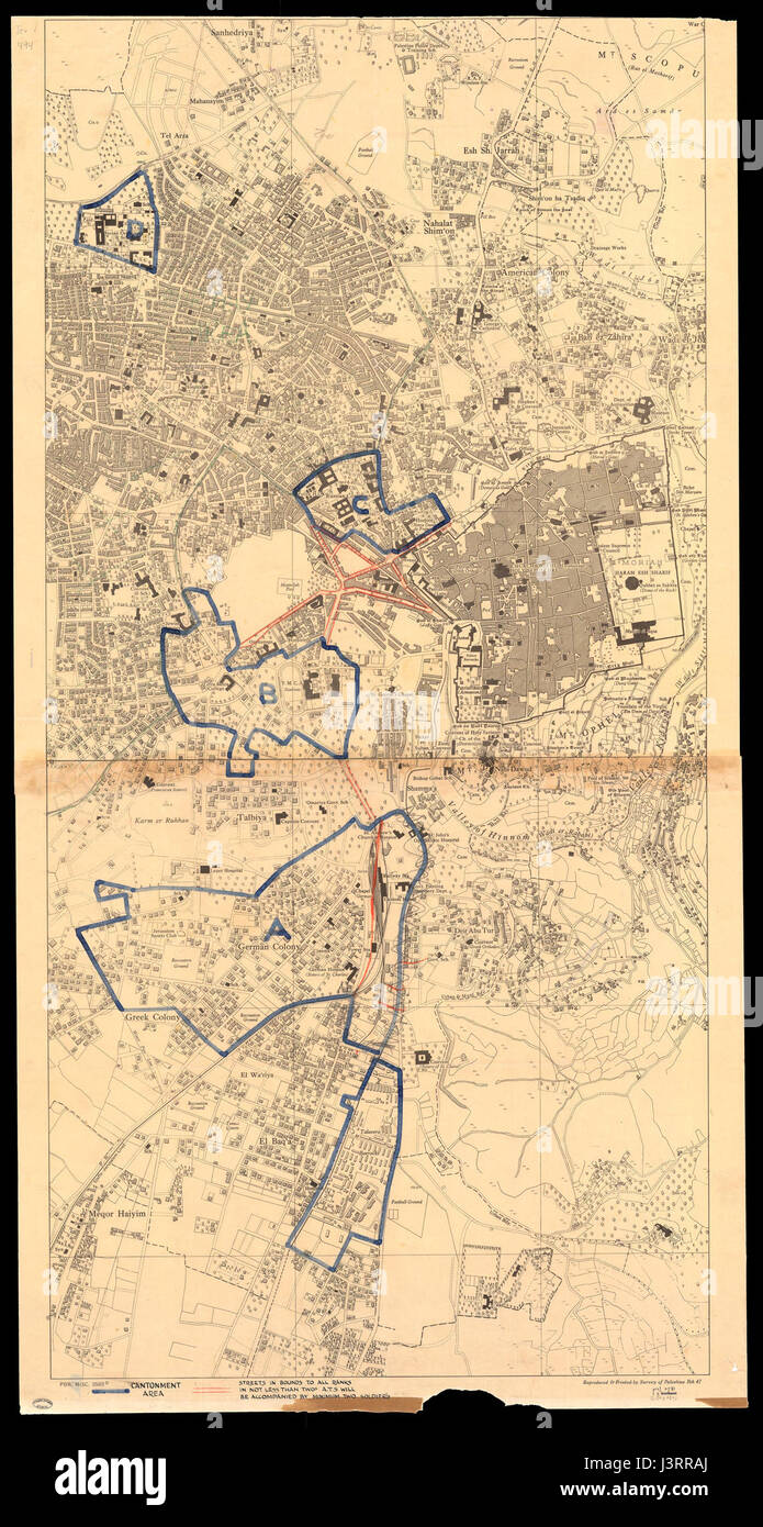 Map of palestine mandate hi-res stock photography and images - Alamy