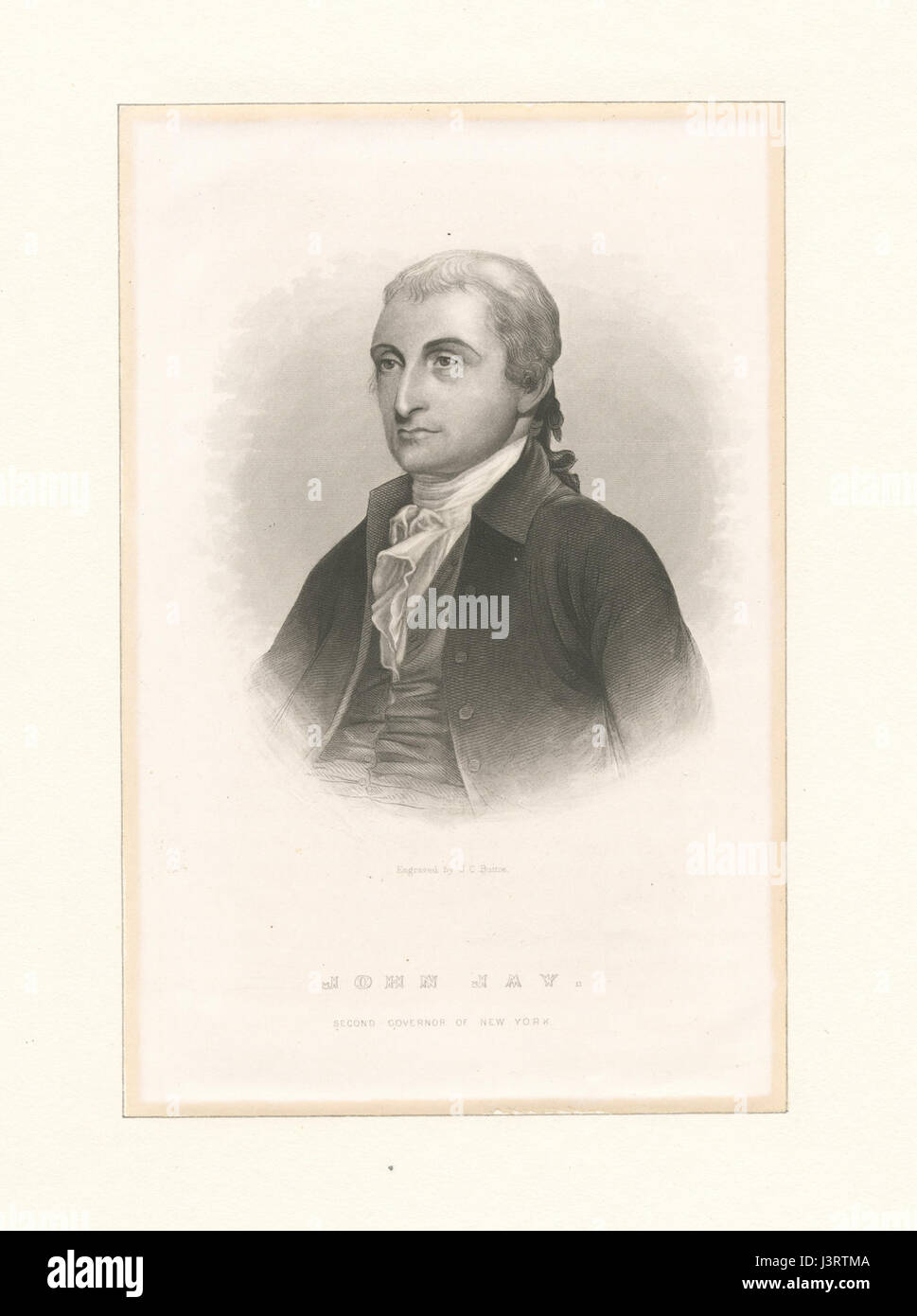 John Jay, second governer of New York (NYPL Hades 280615 1253676) Stock Photo