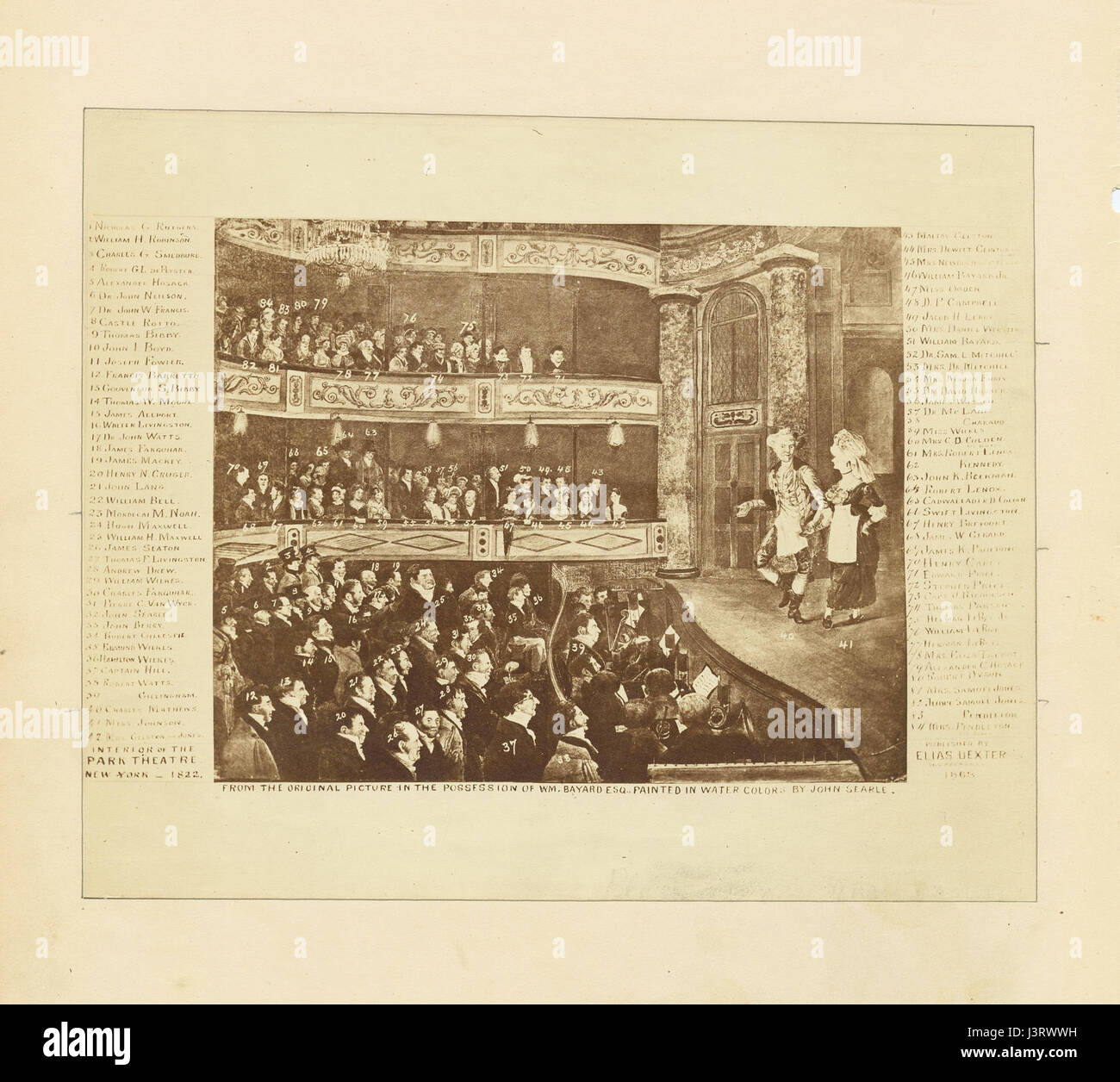 Interior of the Park Theater, New York (NYPL Hades 167032 424516 Stock ...