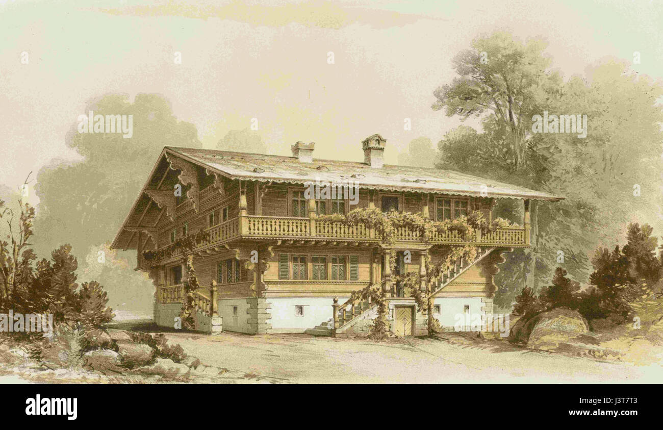 Klein Glienicke Schweizerhaus 6 Stock Photo