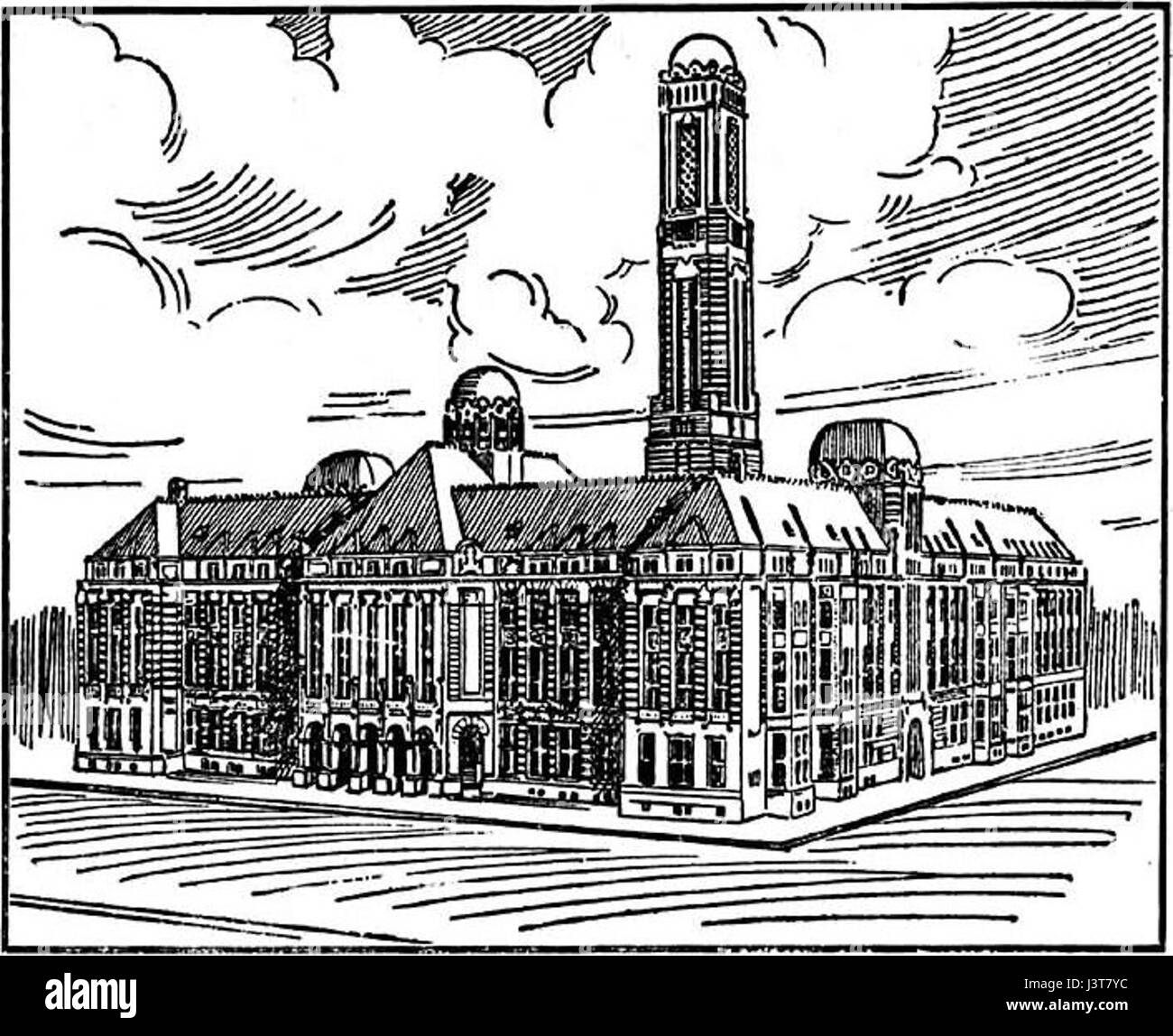 City hall of rotterdam Black and White Stock Photos & Images - Alamy