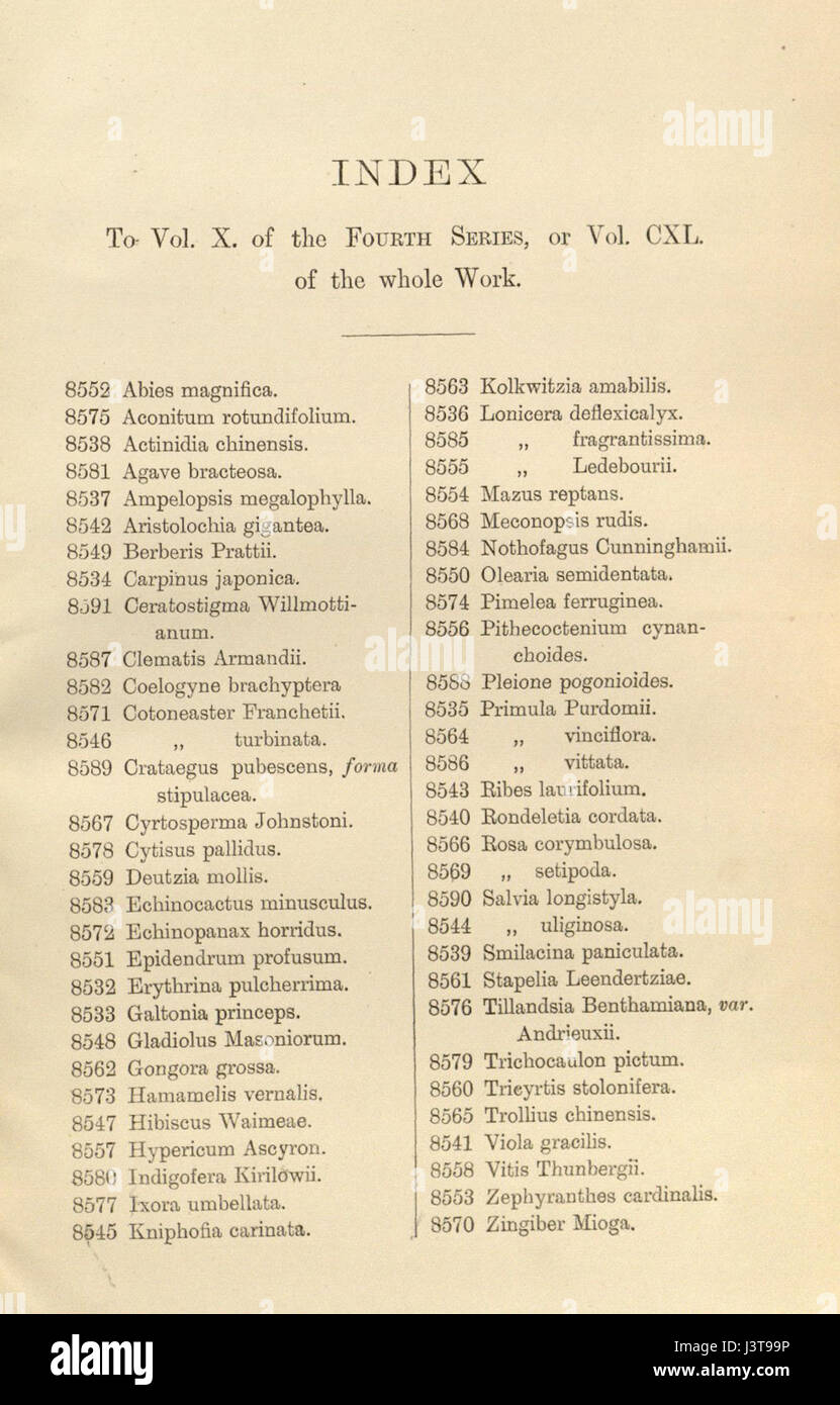 Index   Curtis' 140 (Ser. 4 no.10) (1914) Stock Photo