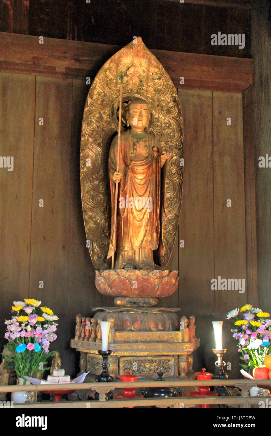 Interior of Shofukuji Temple Jizodo Hall Higashimurayama city Tokyo
