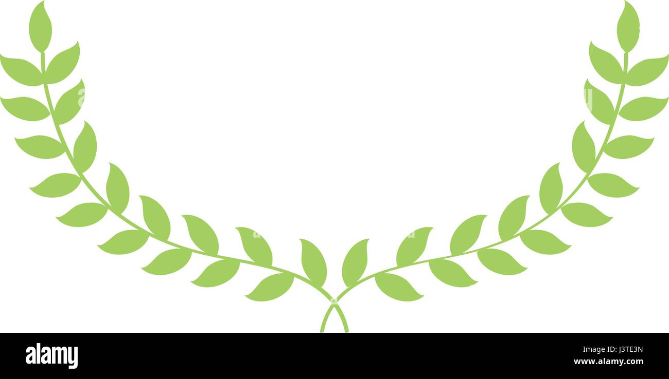 wreath leafs crown decorative Stock Vector Image & Art - Alamy