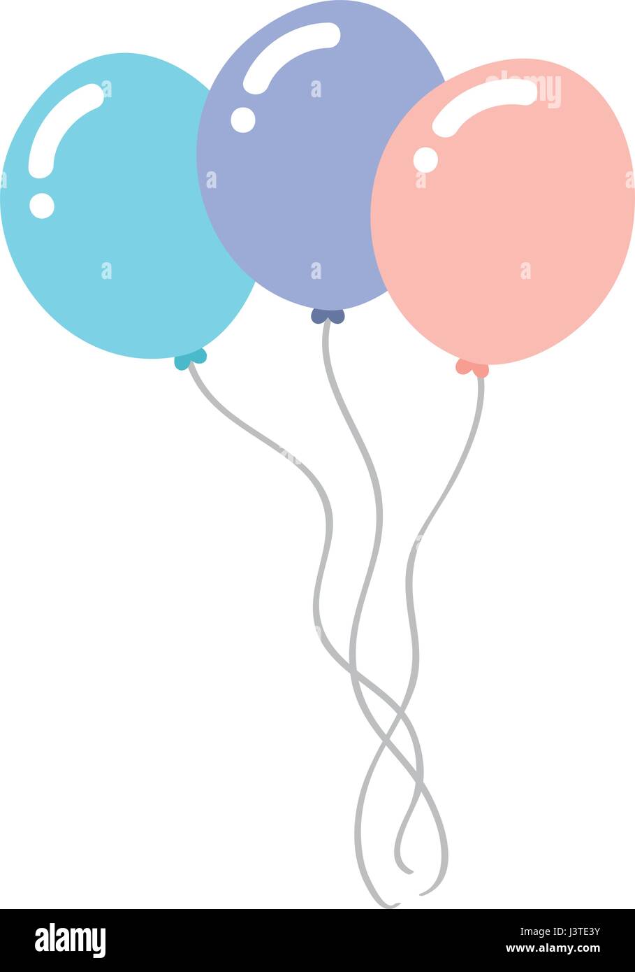 Decorative party balloons air Stock Vector Image & Art - Alamy