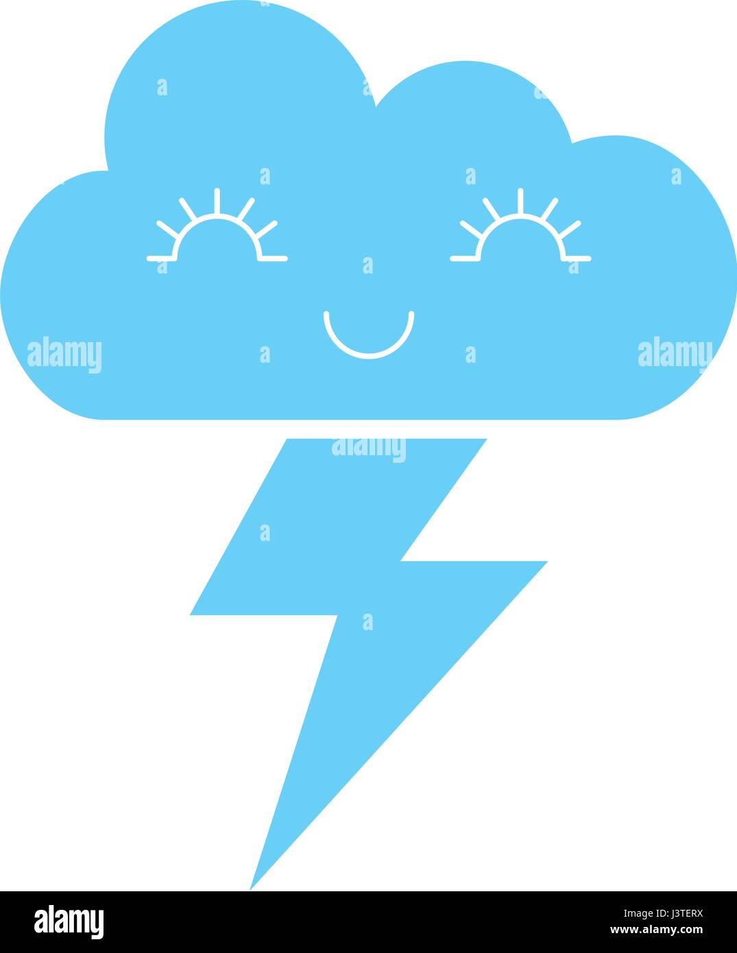 cute fantasy cloud kawaii character Stock Vector Image & Art - Alamy