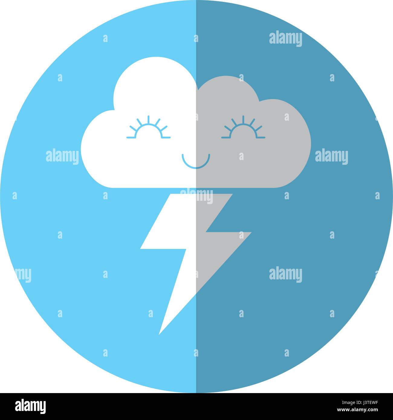 cute fantasy cloud kawaii character Stock Vector Image & Art - Alamy