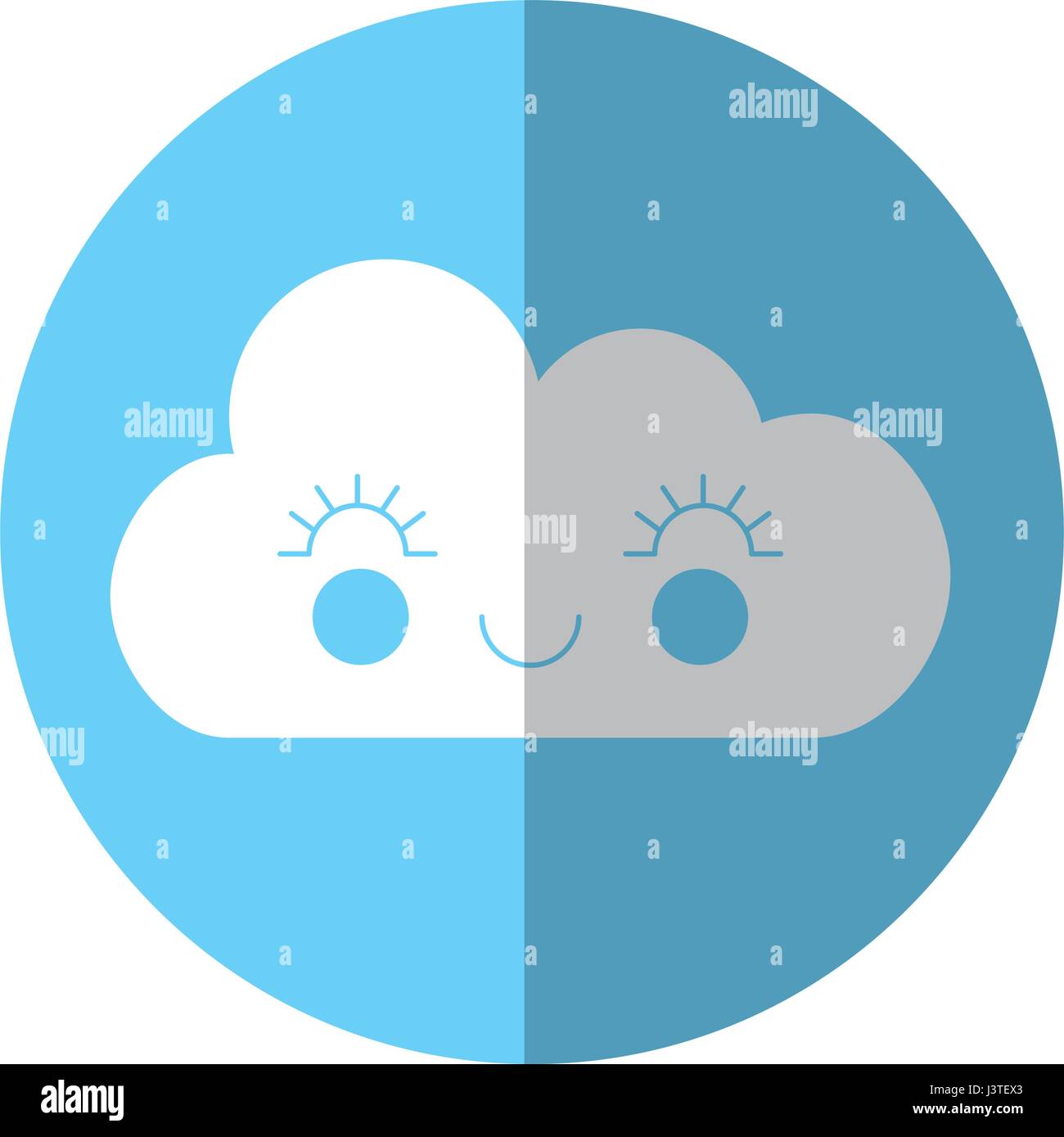 cute fantasy cloud kawaii character Stock Vector Image & Art - Alamy