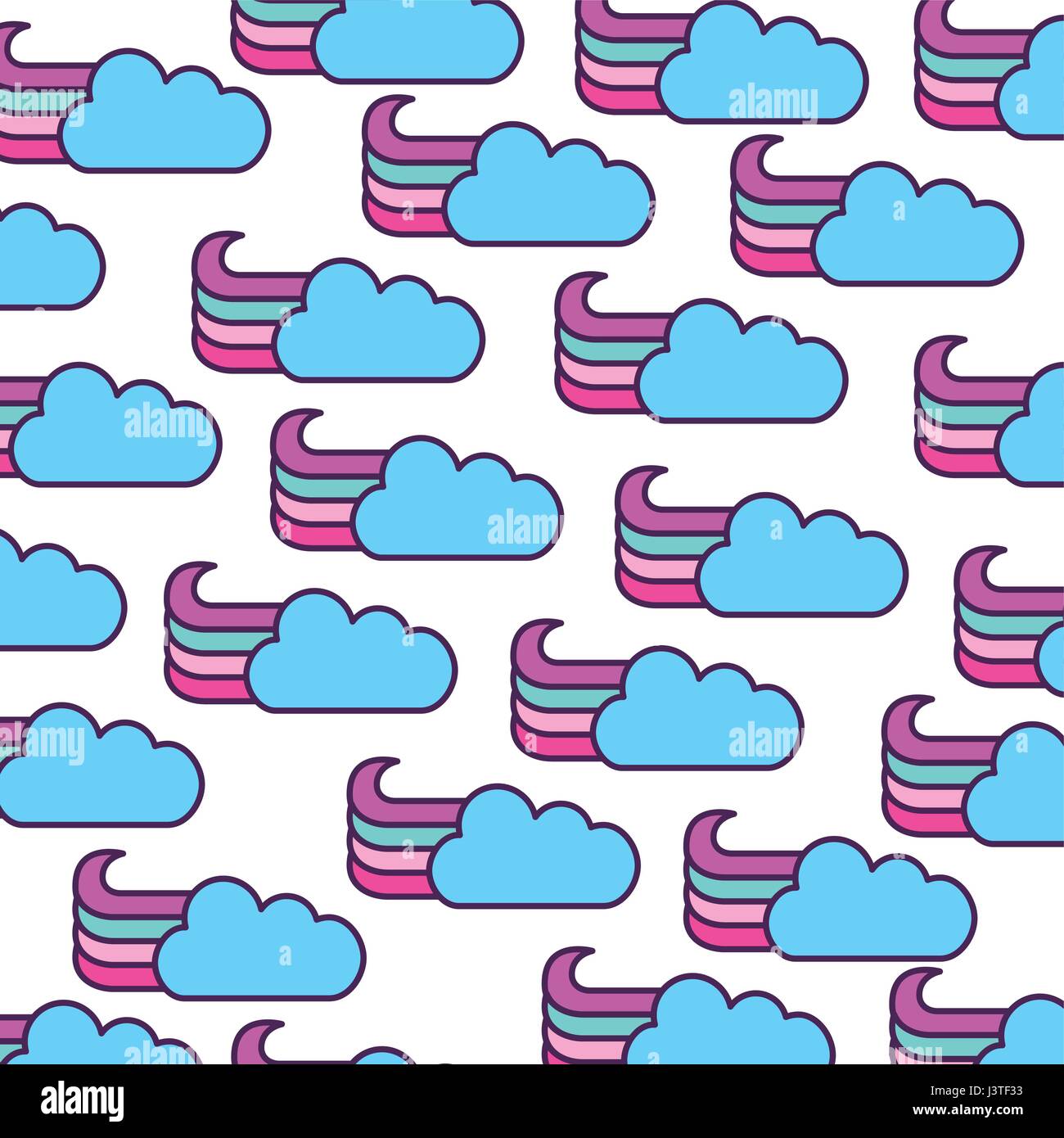 cute fantasy cloud pattern Stock Vector Image & Art - Alamy