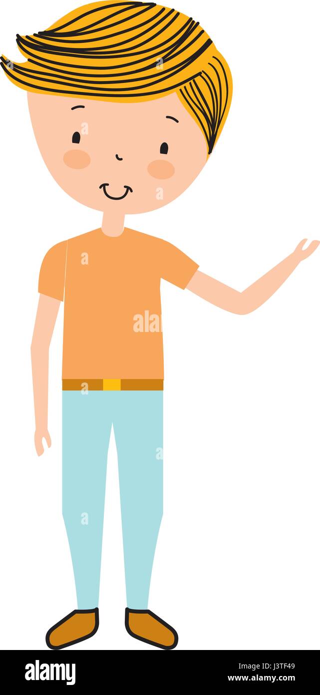 cute little boy character Stock Vector Image & Art - Alamy