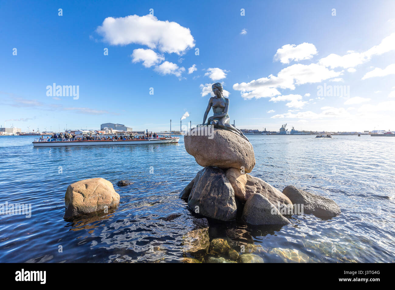 View of the Little mermaid statue in Copenhagen Denmark Stock Photo - Alamy