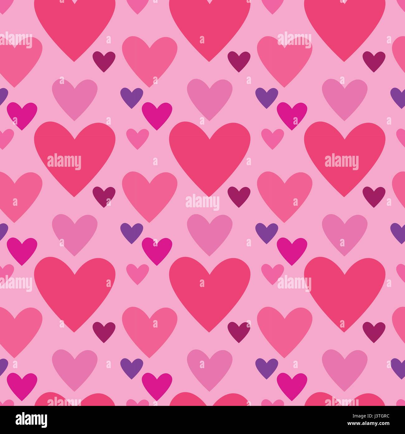Heart Shape Love Symbol Seamless Pattern Stock Vector Image & Art - Alamy