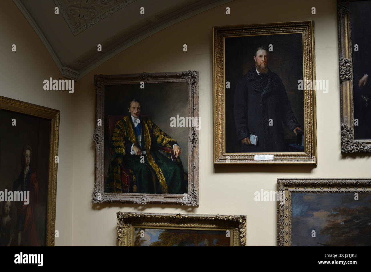 Interior Chatsworth House Derbyshire UK Stock Photo