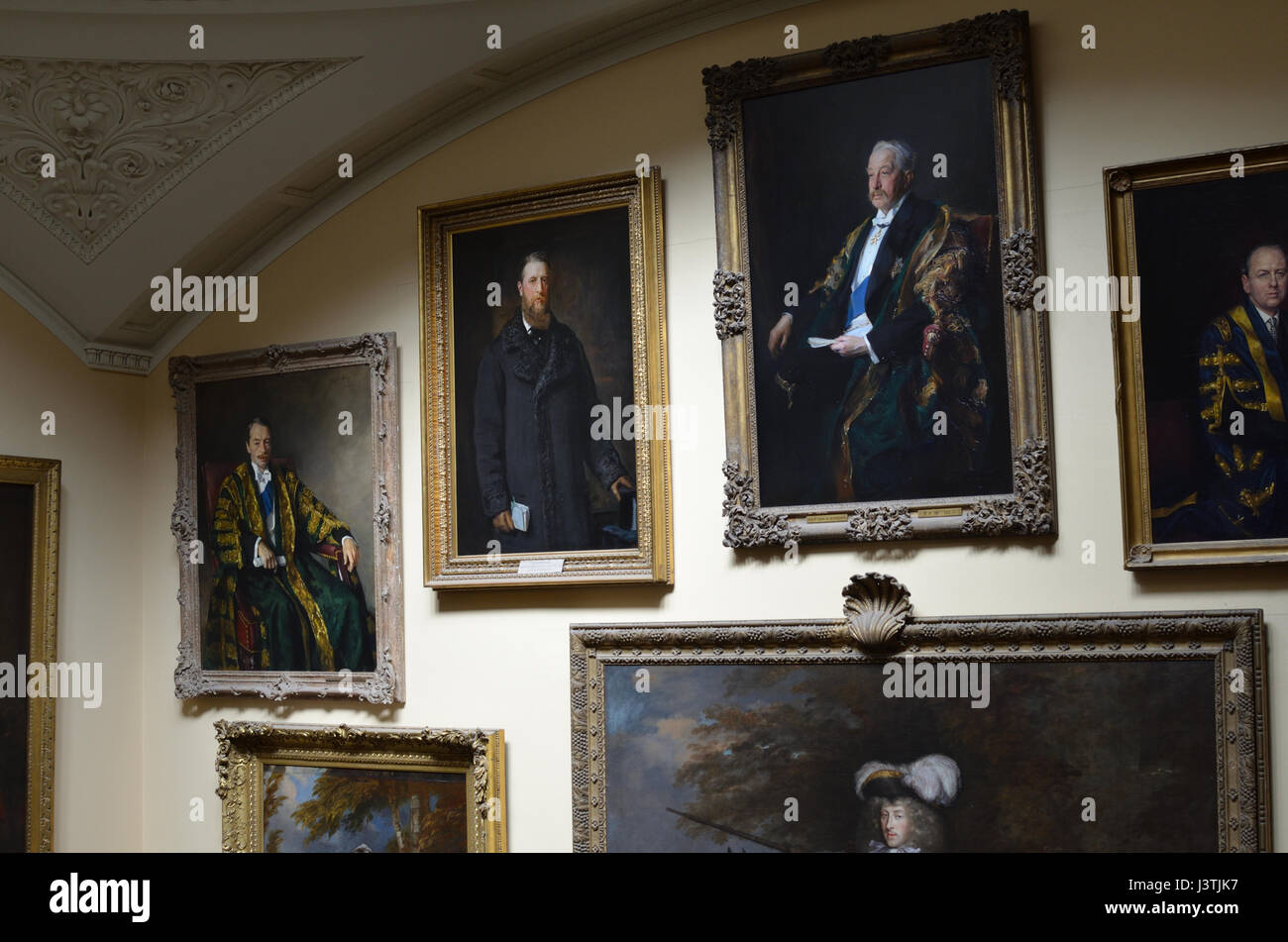 Interior Chatsworth House Derbyshire Uk Stock Photo