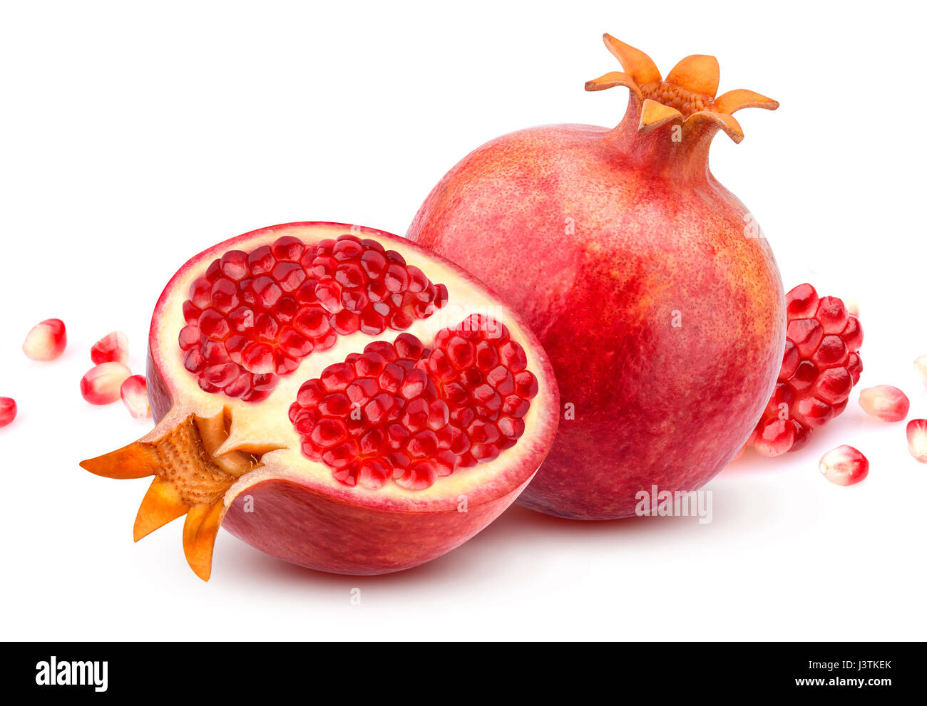 Pomegranate isolated on white background Stock Photo