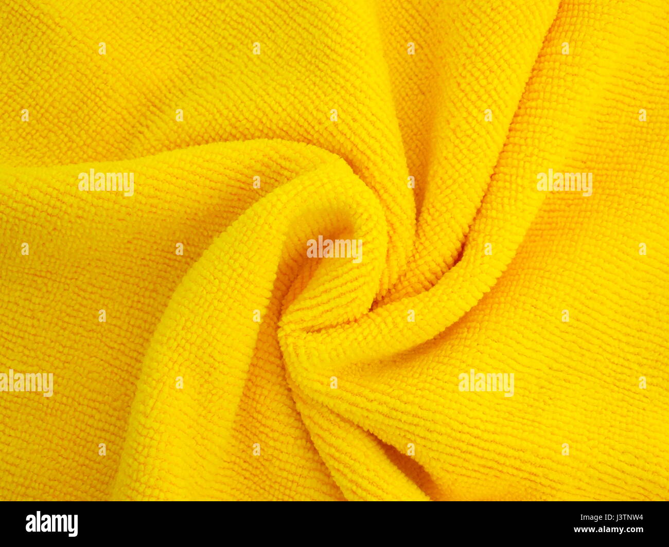 White cotton fabric texture. Clothes cotton jersey background with folds  Stock Photo