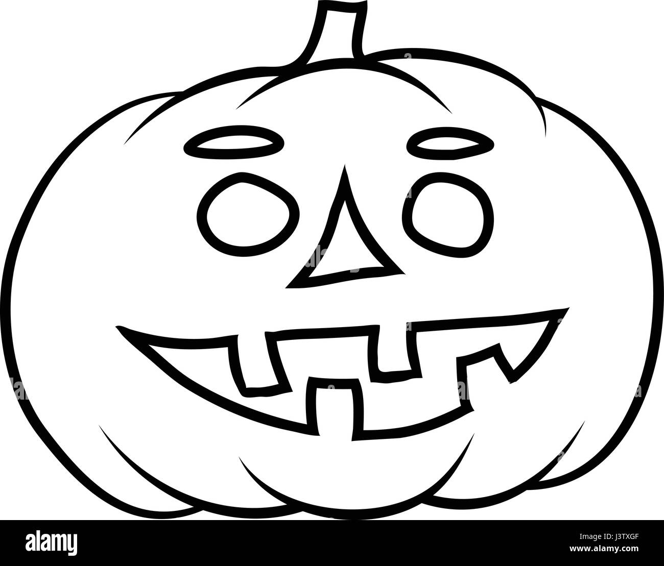 Jack o lantern isolated Black and White Stock Photos & Images - Alamy