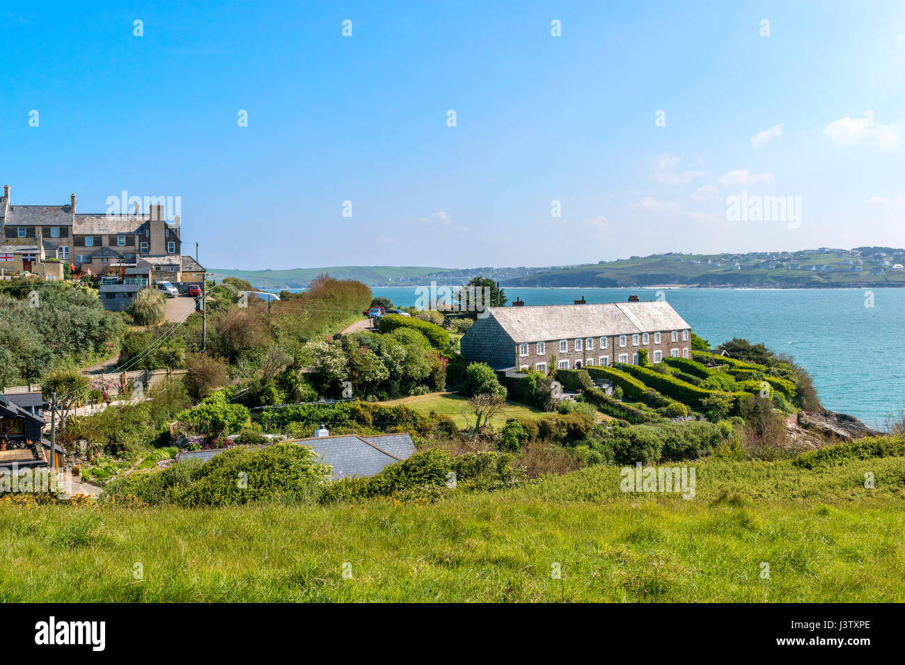 hawkers cove in the camel estuary near padstow, cornwall, england