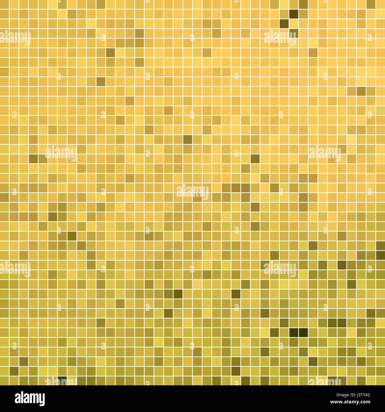 abstract vector square pixel mosaic background - yellow Stock Vector ...