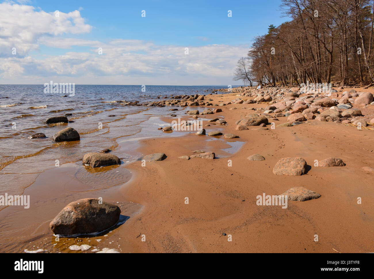Sunny day in may on the Gulf coast Stock Photo