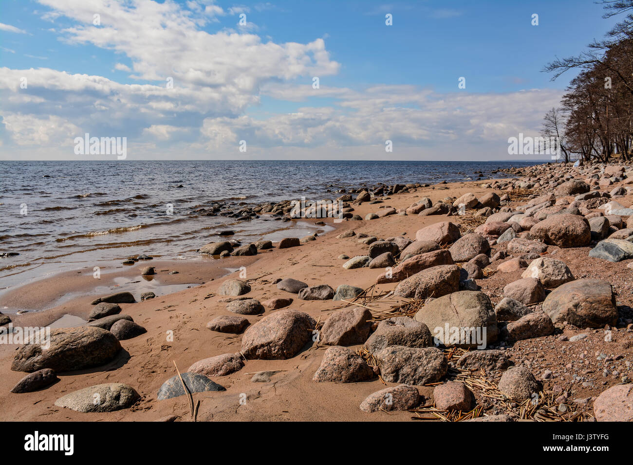 Sunny day in may on the Gulf coast Stock Photo