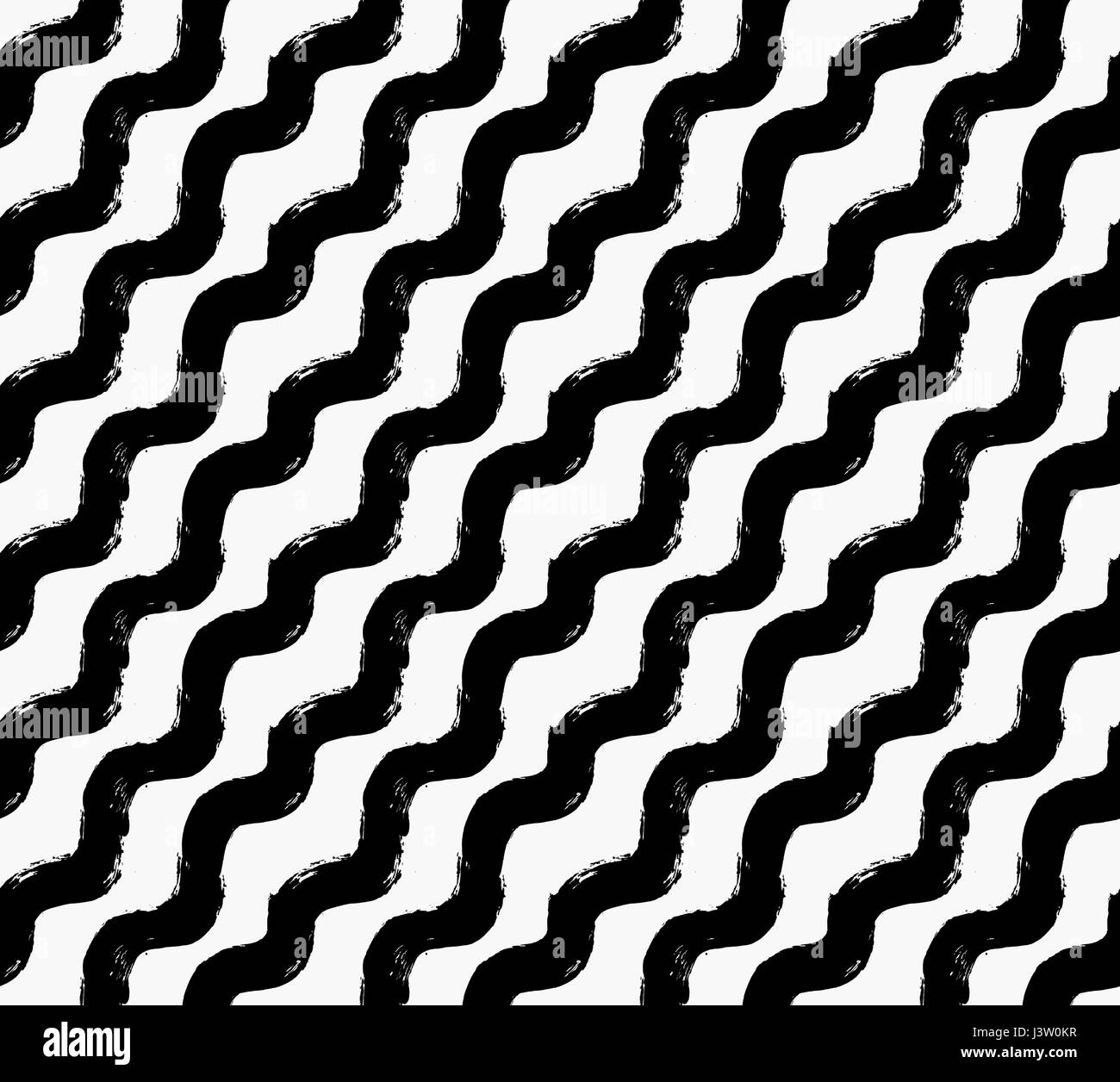 Painted Wave Pattern Diagonal Stock Vector