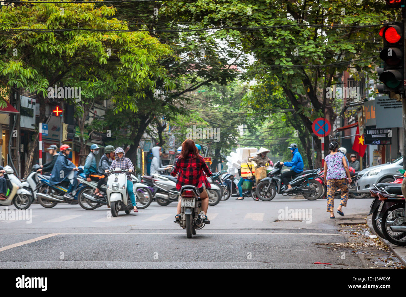 Mopeds in Hanoi, Vietnam Stock Photo Alamy
