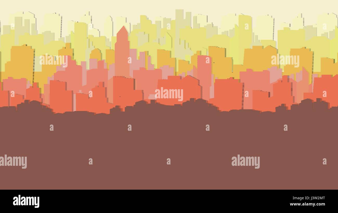 Paper-cut Style City Background with a Lots of Buildings - Vector ...