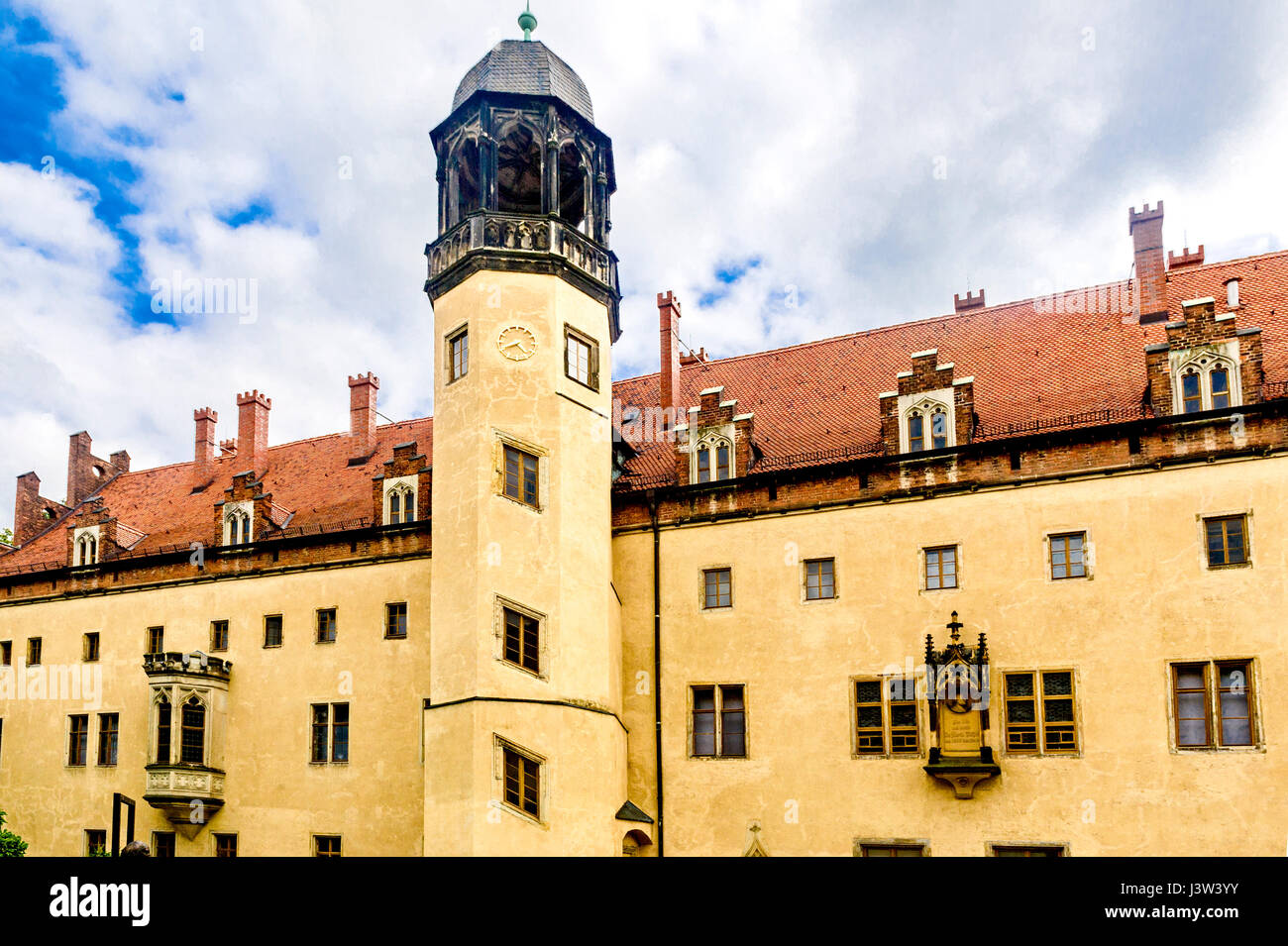Residence of Martin Luther in Wittenberg; Wohnhaus von Martin Luther in Wittenberg Stock Photo