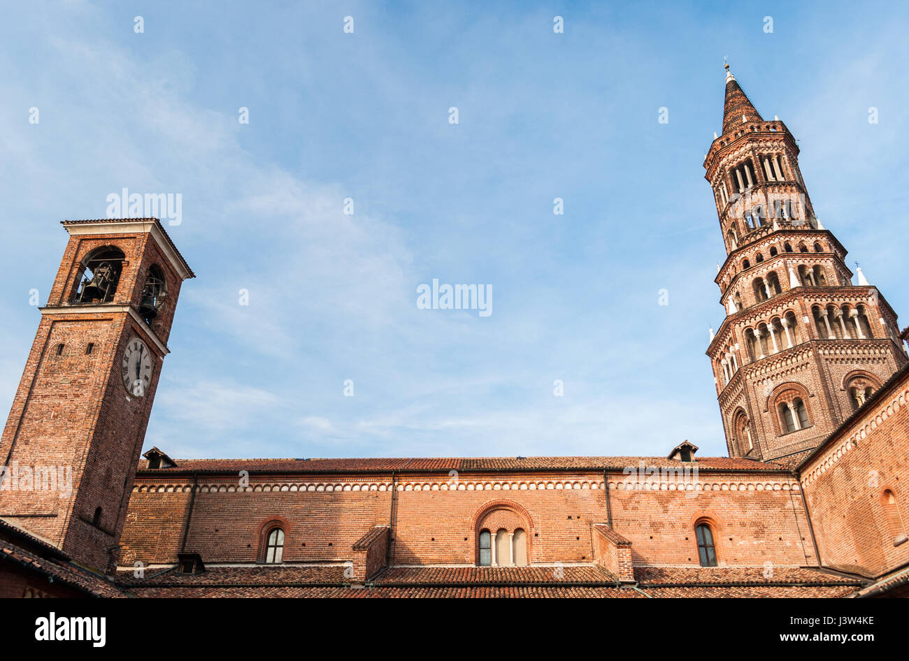 The cistercian abbey of Chiaravalle in Milan Stock Photo