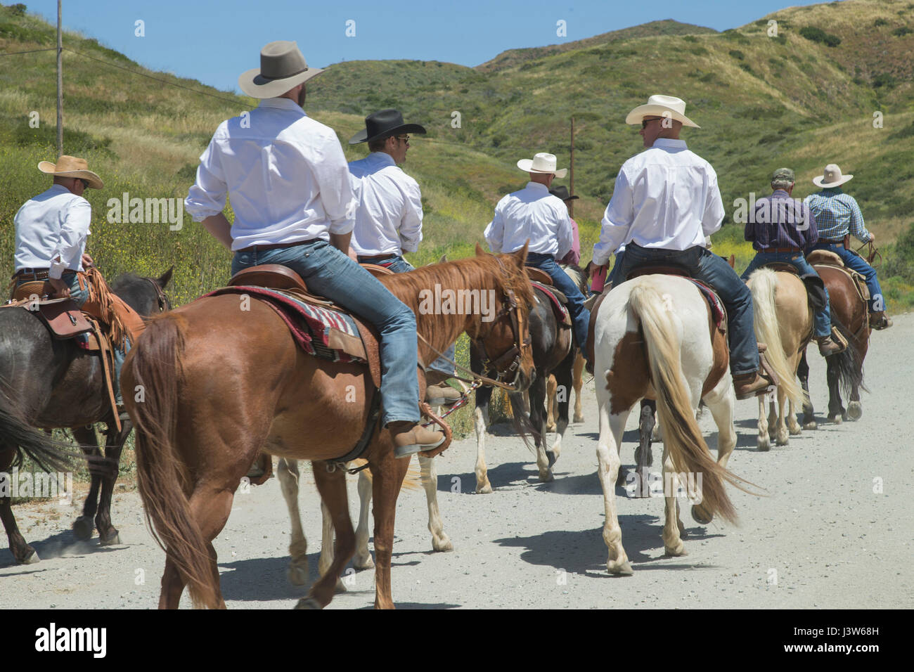 Riders with Marine Corps Community Services continue a trail ride on ...
