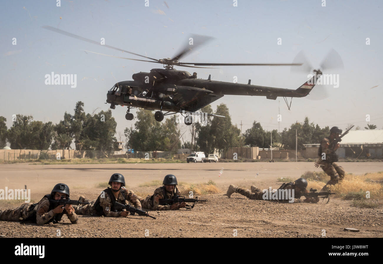 Baghdad Iraqi special operations forces soldiers provide security for