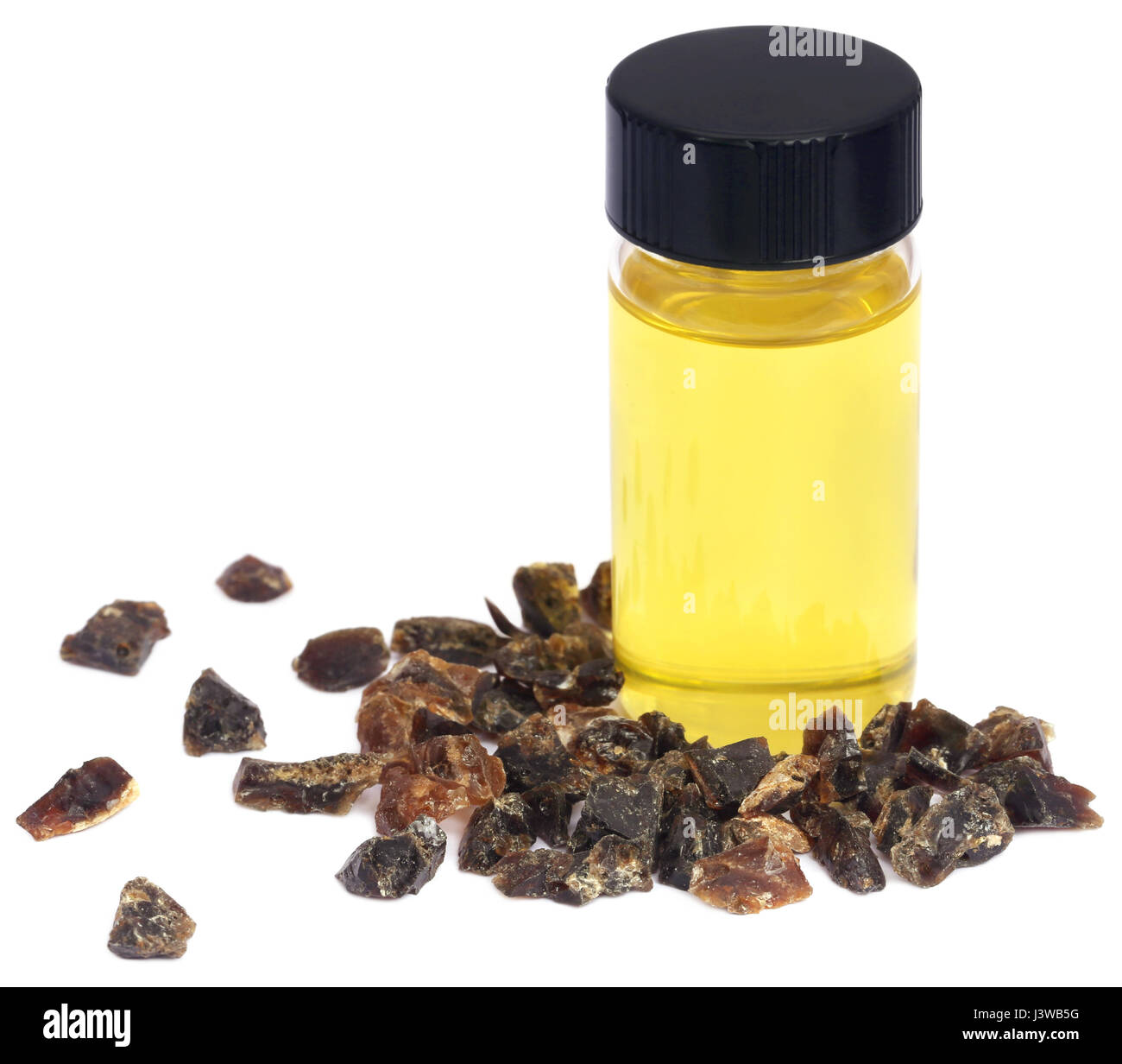 Frankincense dhoop, a natural aromatic resin used in perfumes and incenses with essential oil Stock Photo