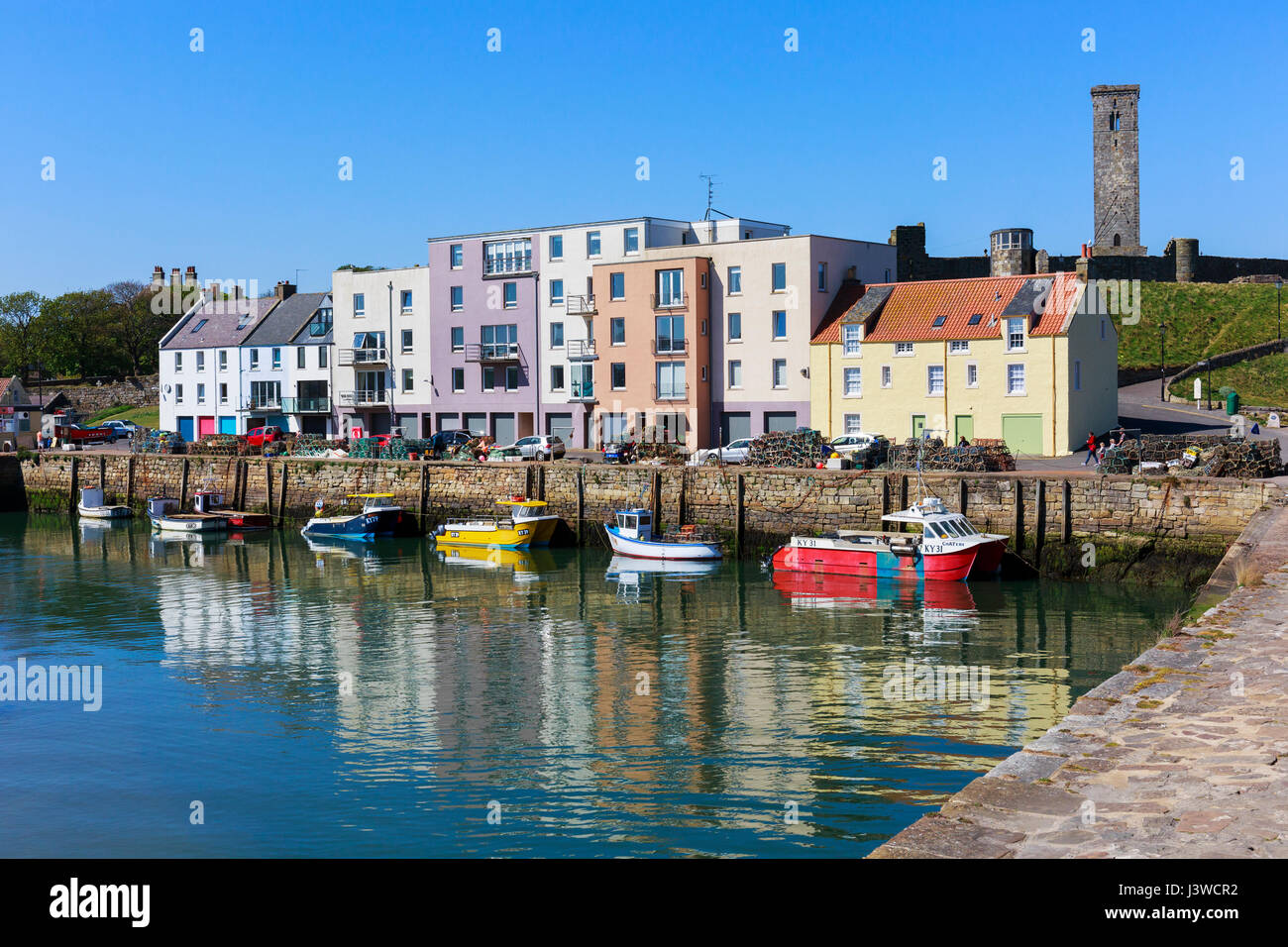 Harbour at St Andrews, Fife, Scotland Stock Photo