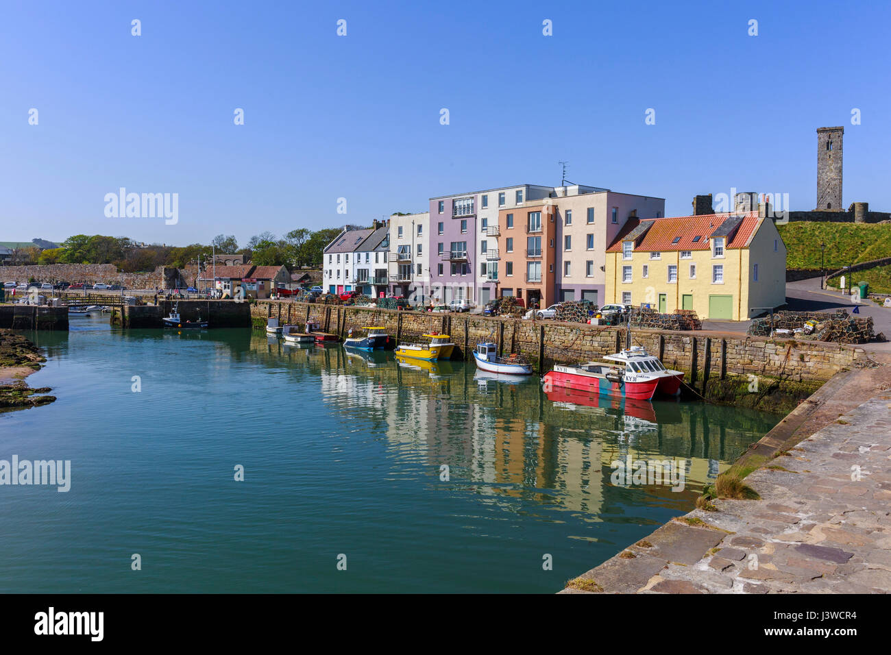 Harbour at St Andrews, Fife, Scotland Stock Photo