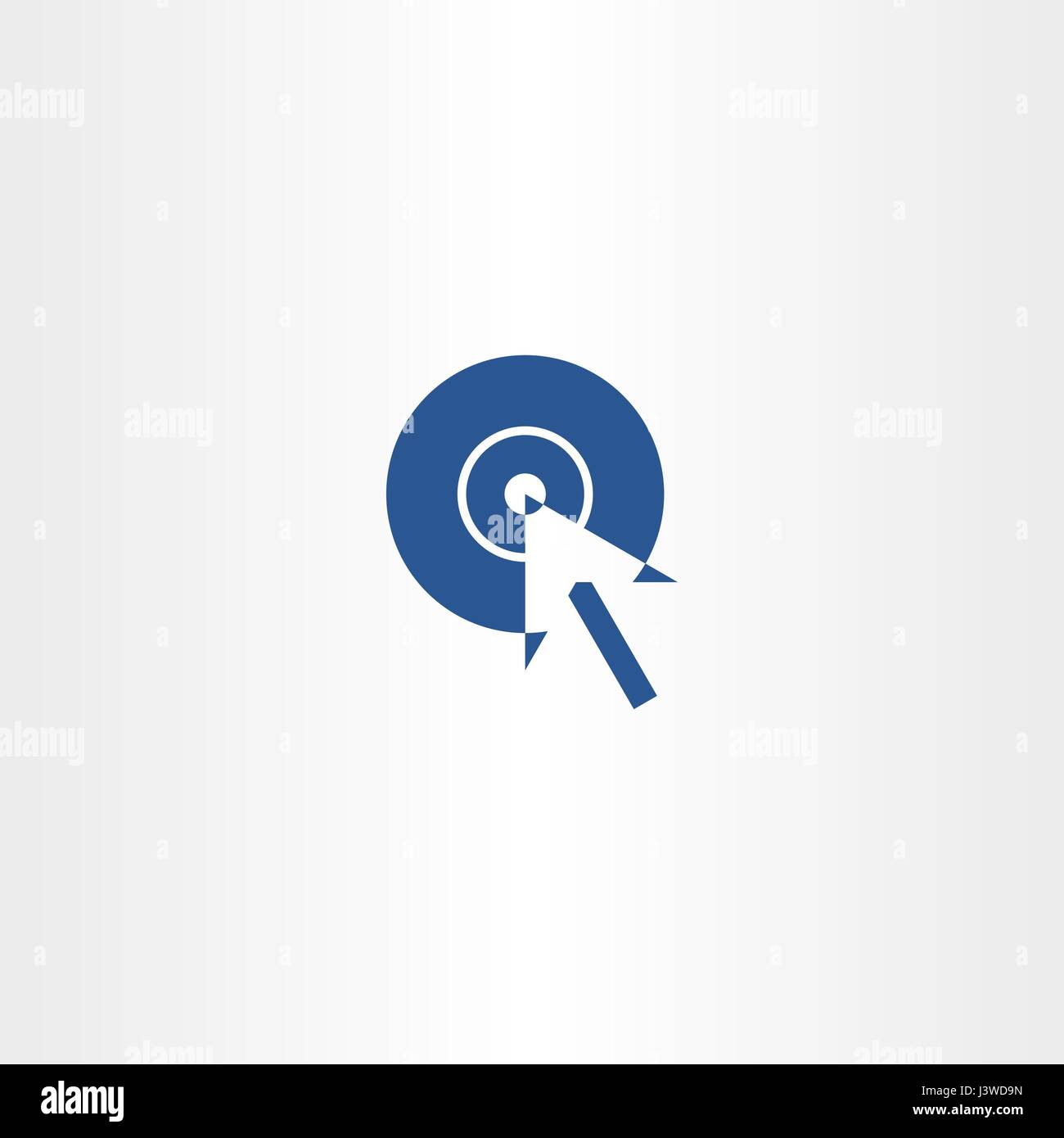 arrow circle target click pointer vector icon design Stock Vector Image ...