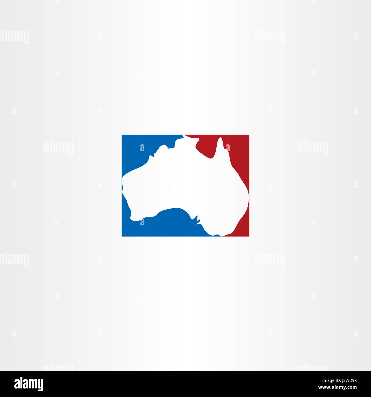 australia logo map vector icon design Stock Vector