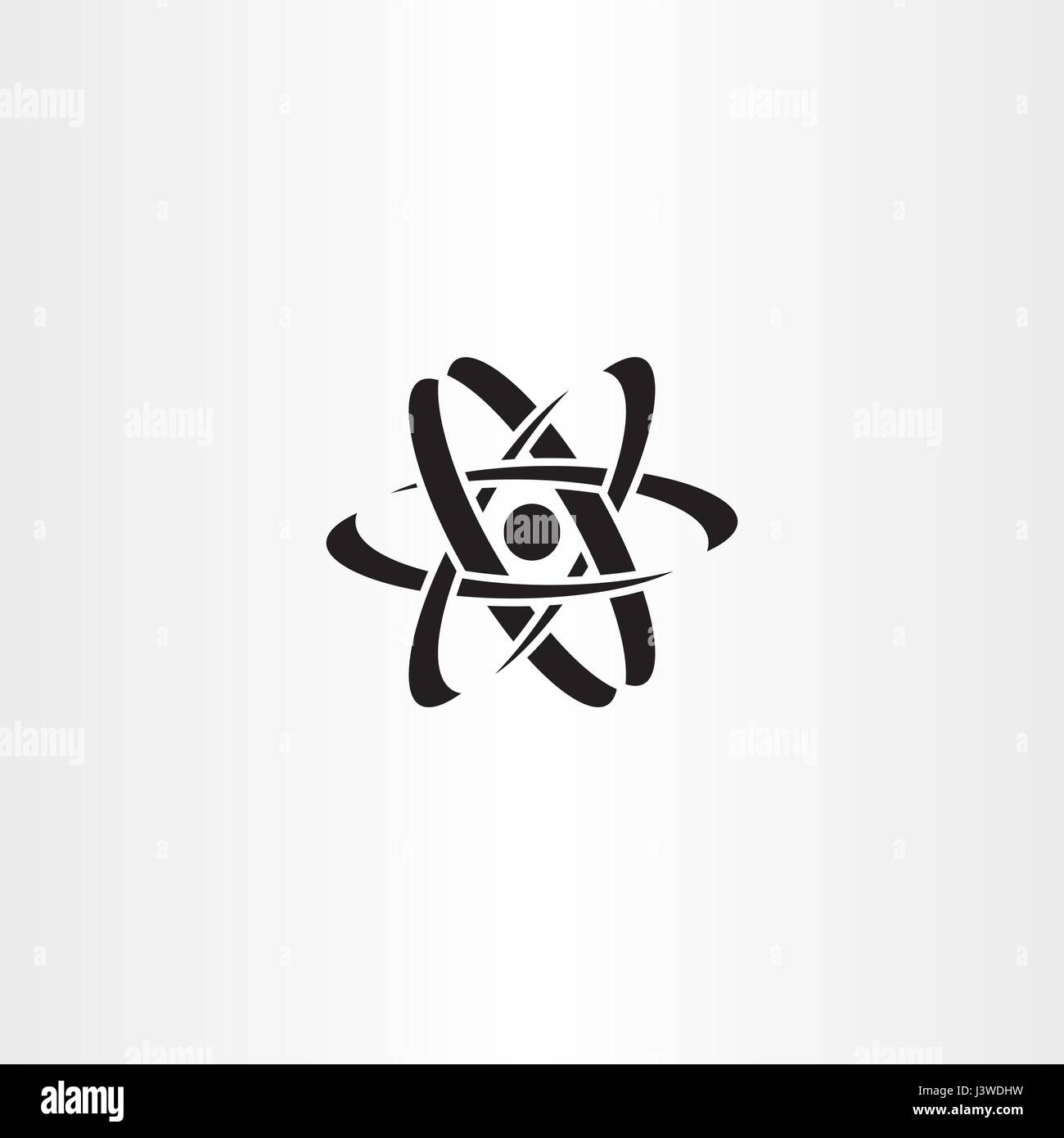 black nucleus logo symbol vector icon design Stock Vector