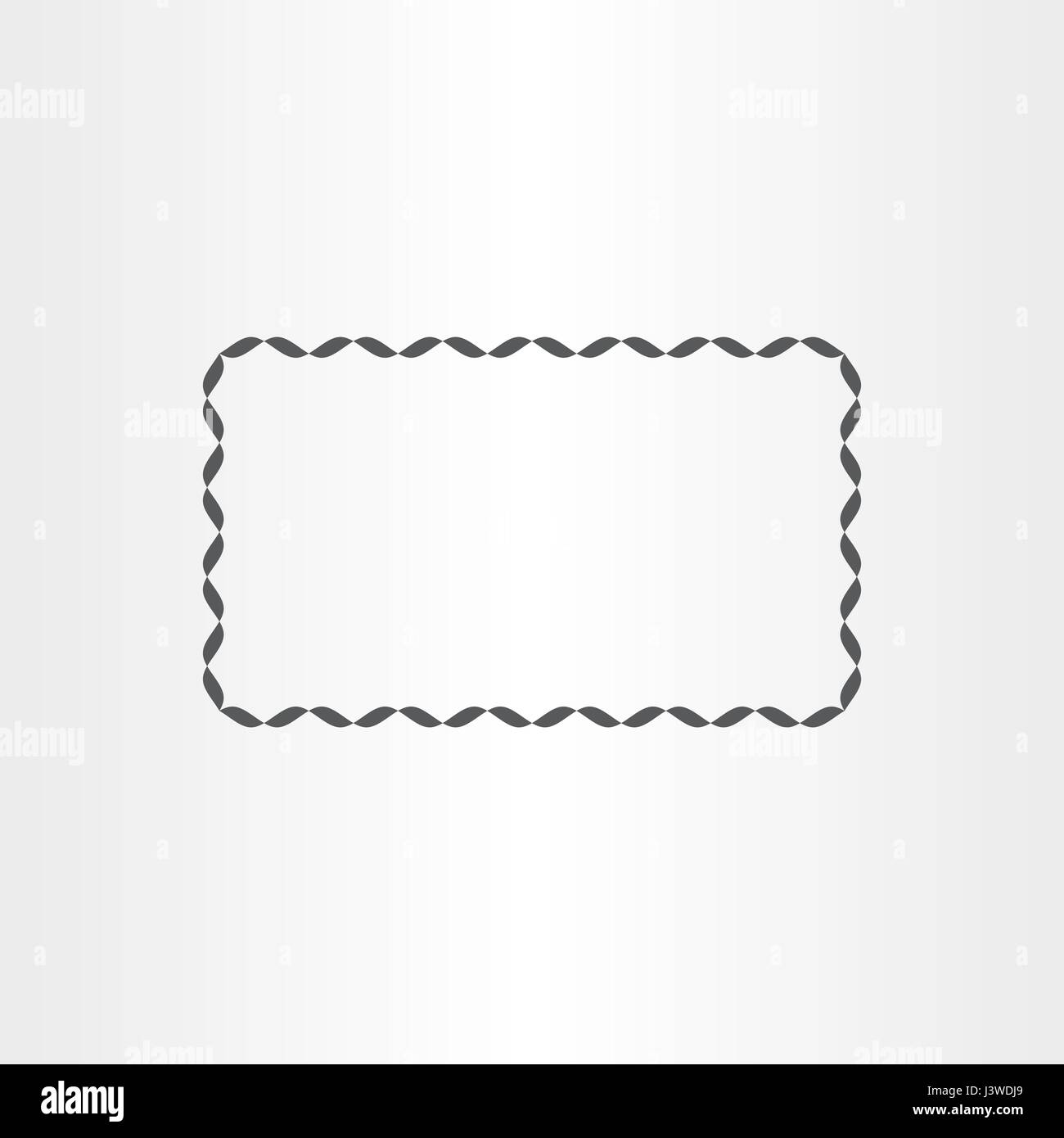 black rectangle decorative vector frame element design Stock Vector