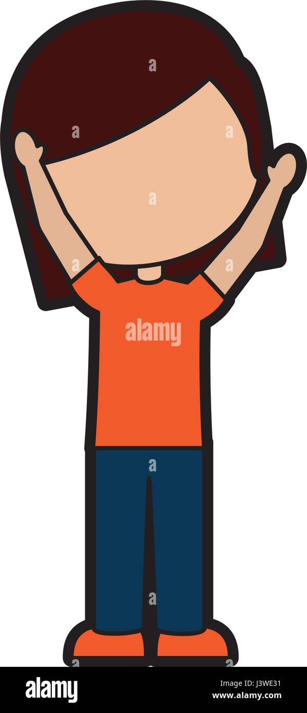 cute little girl student Stock Vector Image & Art - Alamy